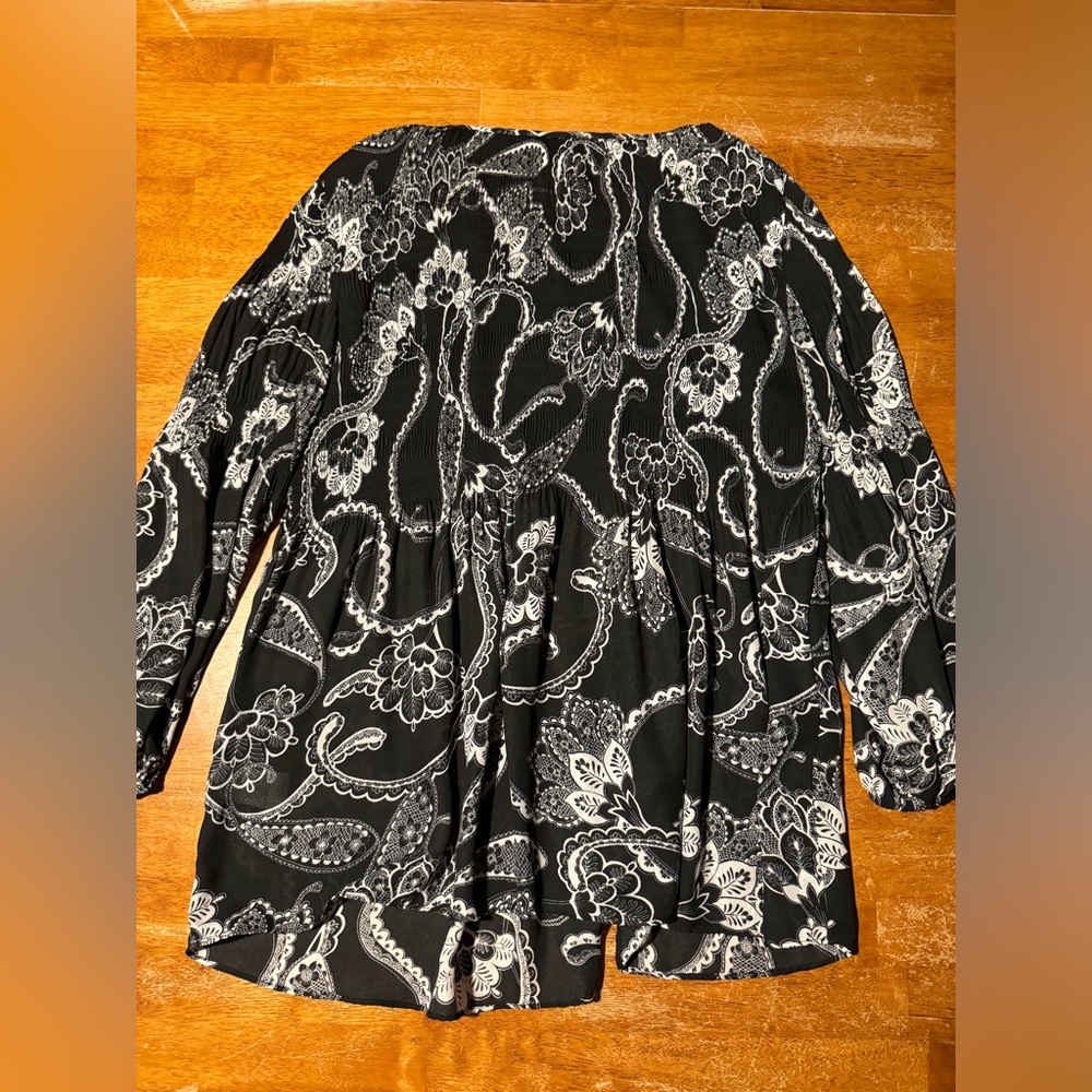 Women's Spense Floral Paisley Blouse 3/4 Sleeve - Picture 4 of 4